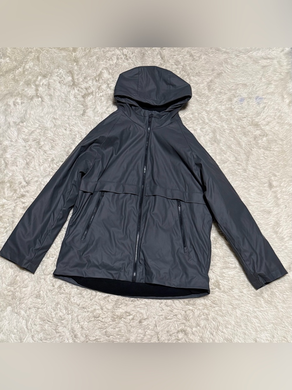 NWT ZARA STCRW Fleece Lined Hooded Rain Jacket – Size 13/14